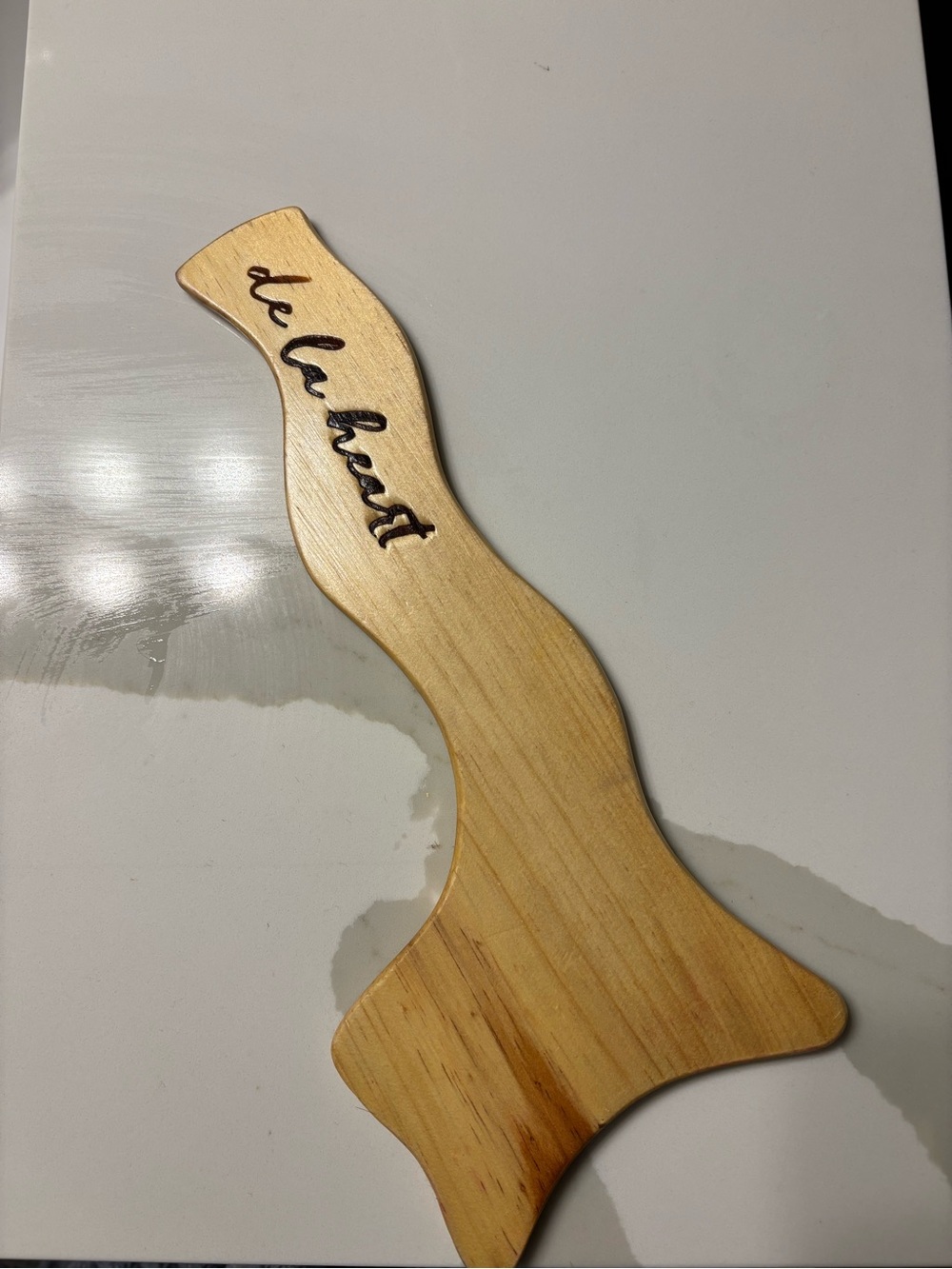de la heart Wooden Lymphatic Drainer - Natural Wood
